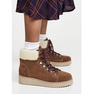Sam Edelman Franc Faux Shearling Trim Suede Boot